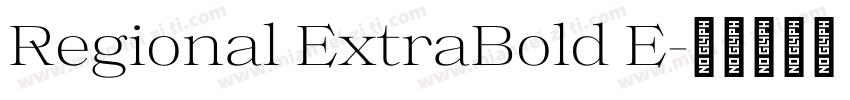 Regional ExtraBold E字体转换